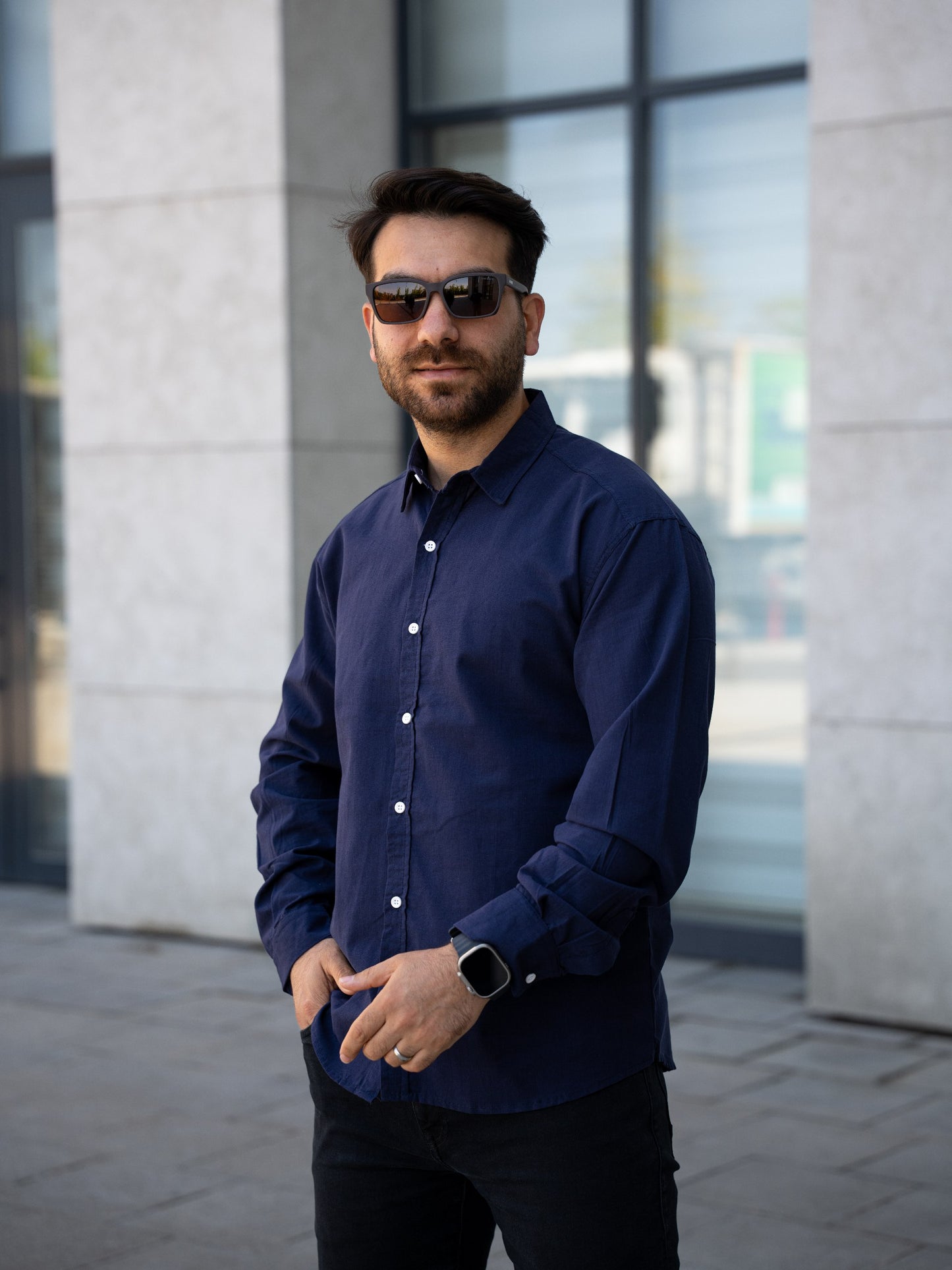 Keten Uzun Kol Gömlek