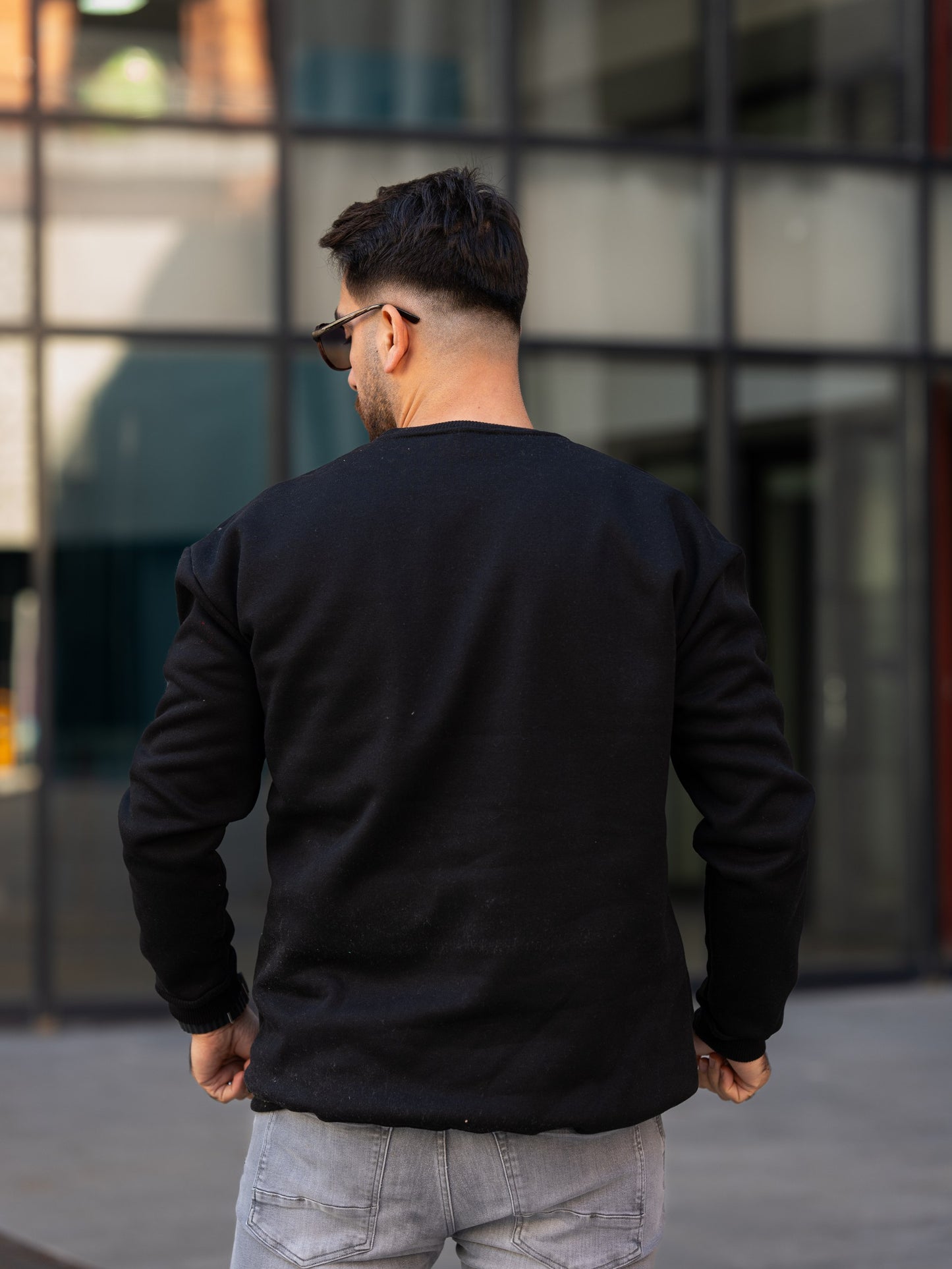 3 İplik Bisiklet Yaka Sweatshirt