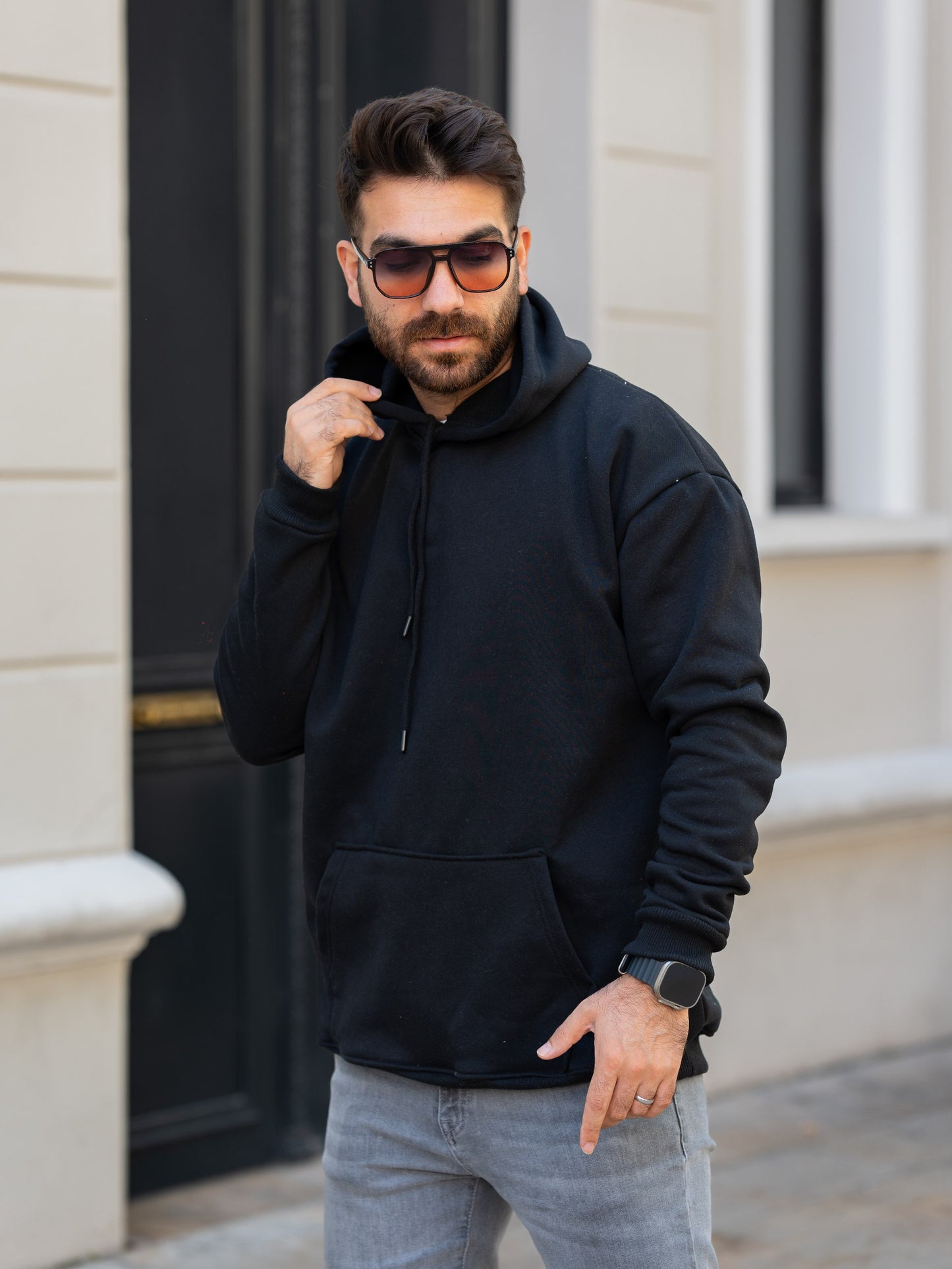 3 İplik Kapşonlu Sweatshirt
