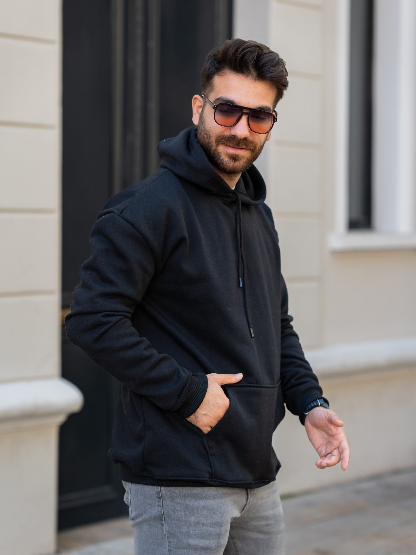 3 İplik Kapşonlu Sweatshirt