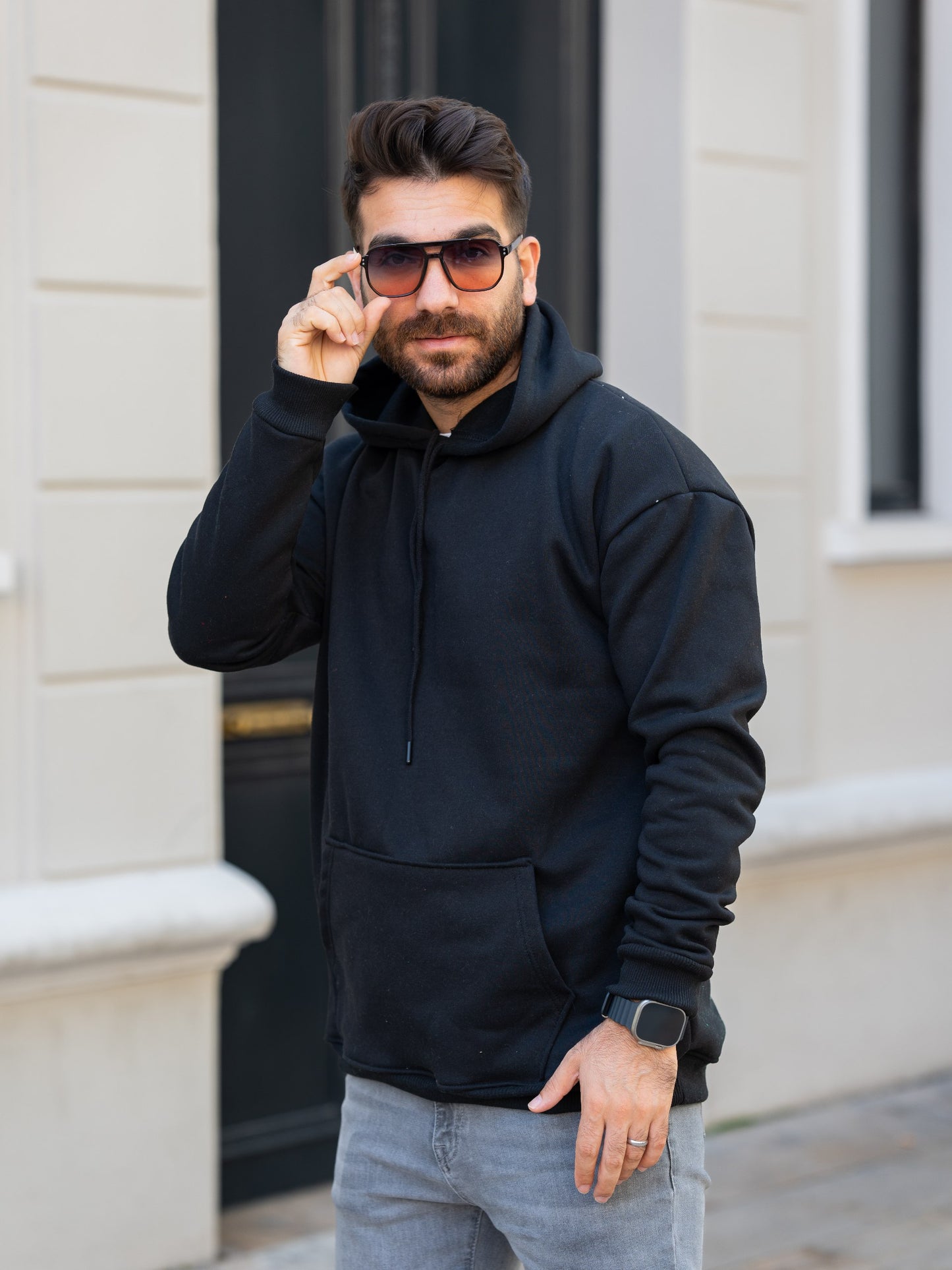 3 İplik Kapşonlu Sweatshirt