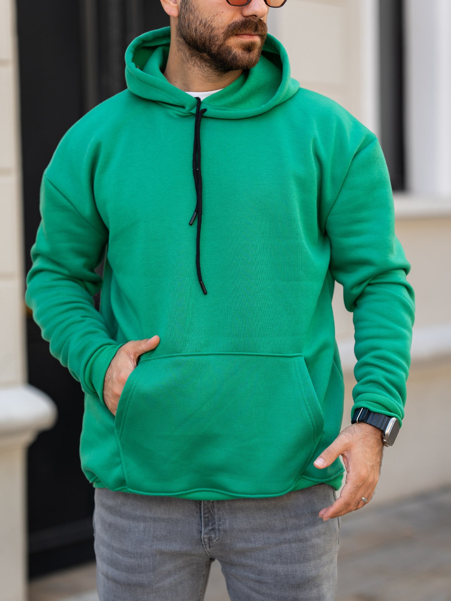 3 İplik Kapşonlu Sweatshirt