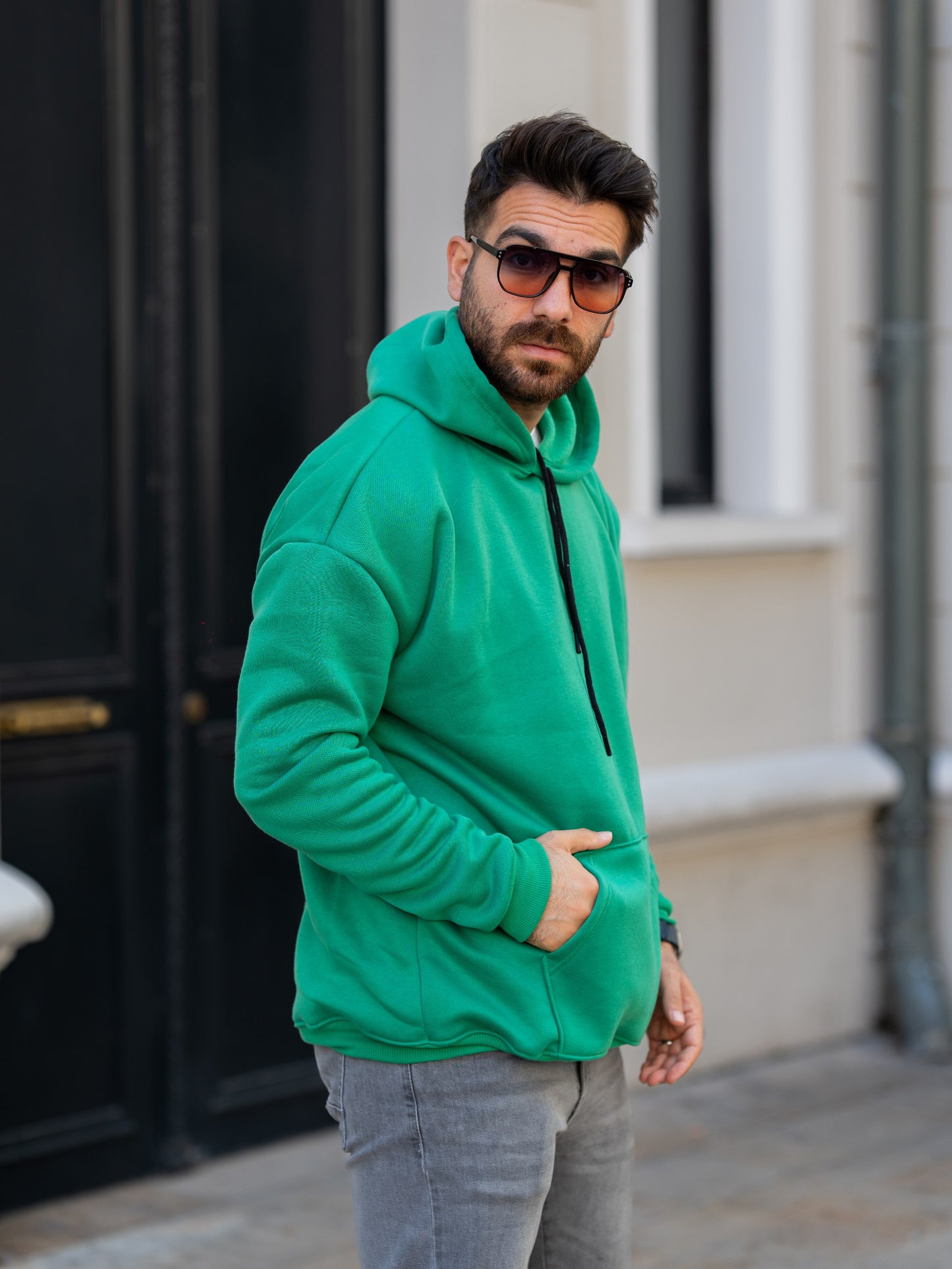 3 İplik Kapşonlu Sweatshirt