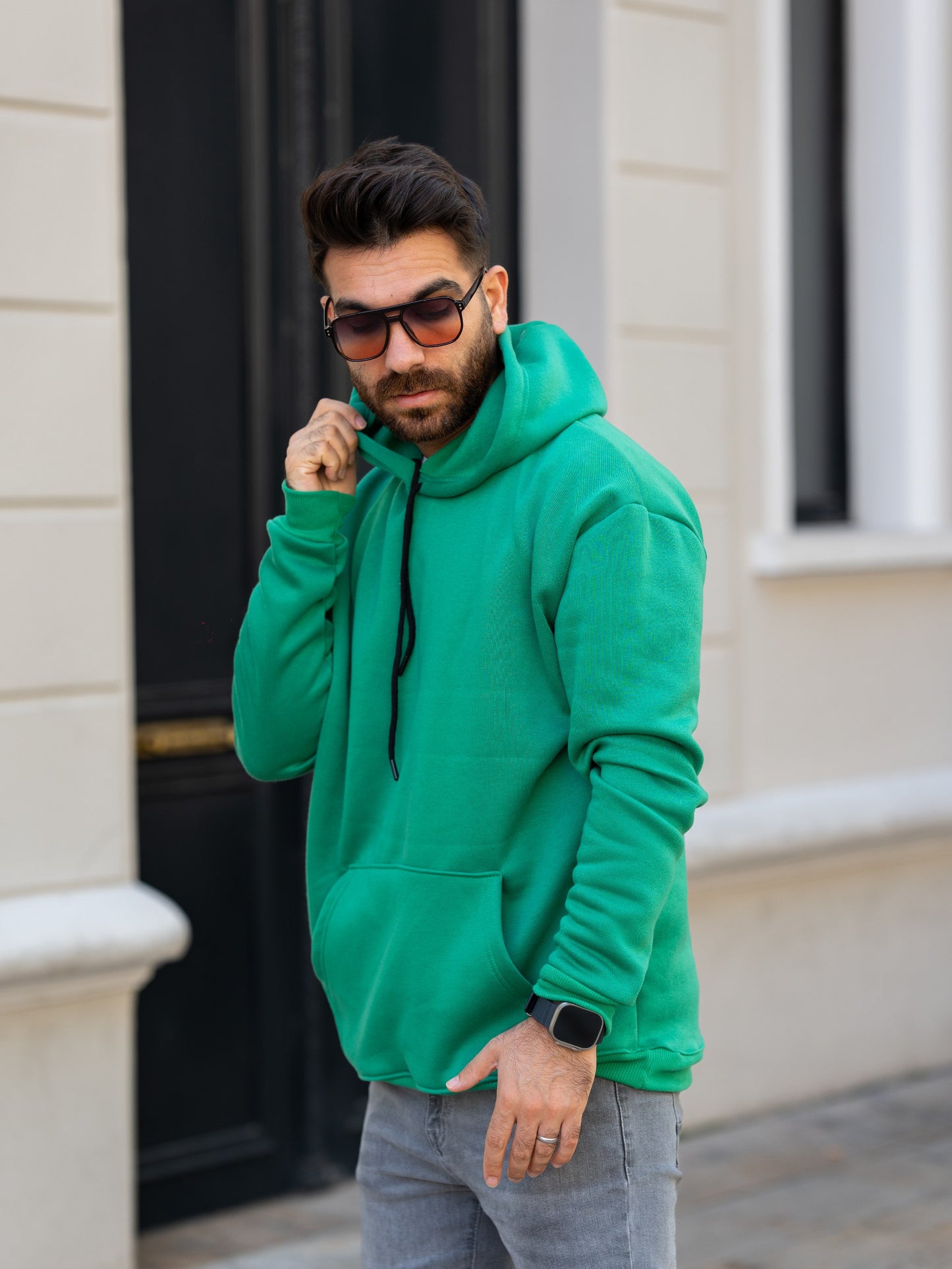 3 İplik Kapşonlu Sweatshirt