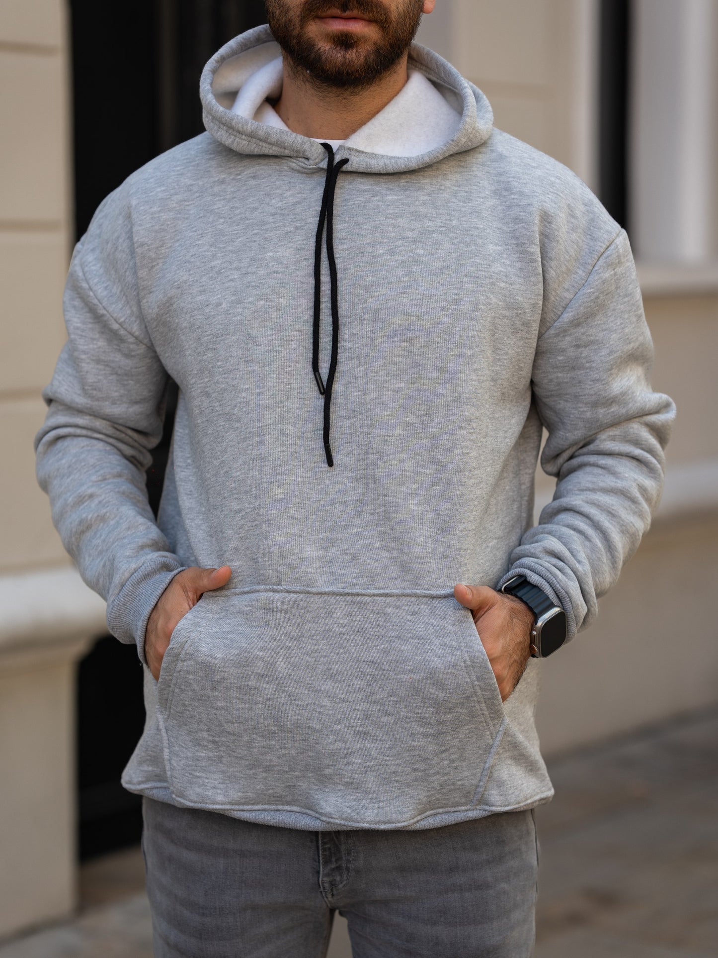 3 İplik Kapşonlu Sweatshirt