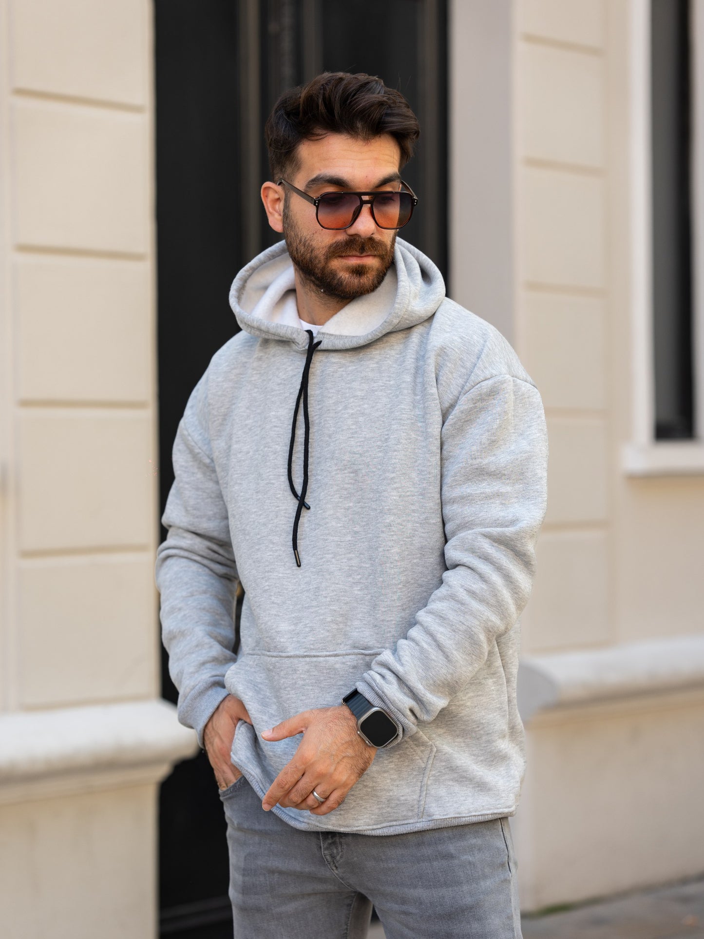 3 İplik Kapşonlu Sweatshirt
