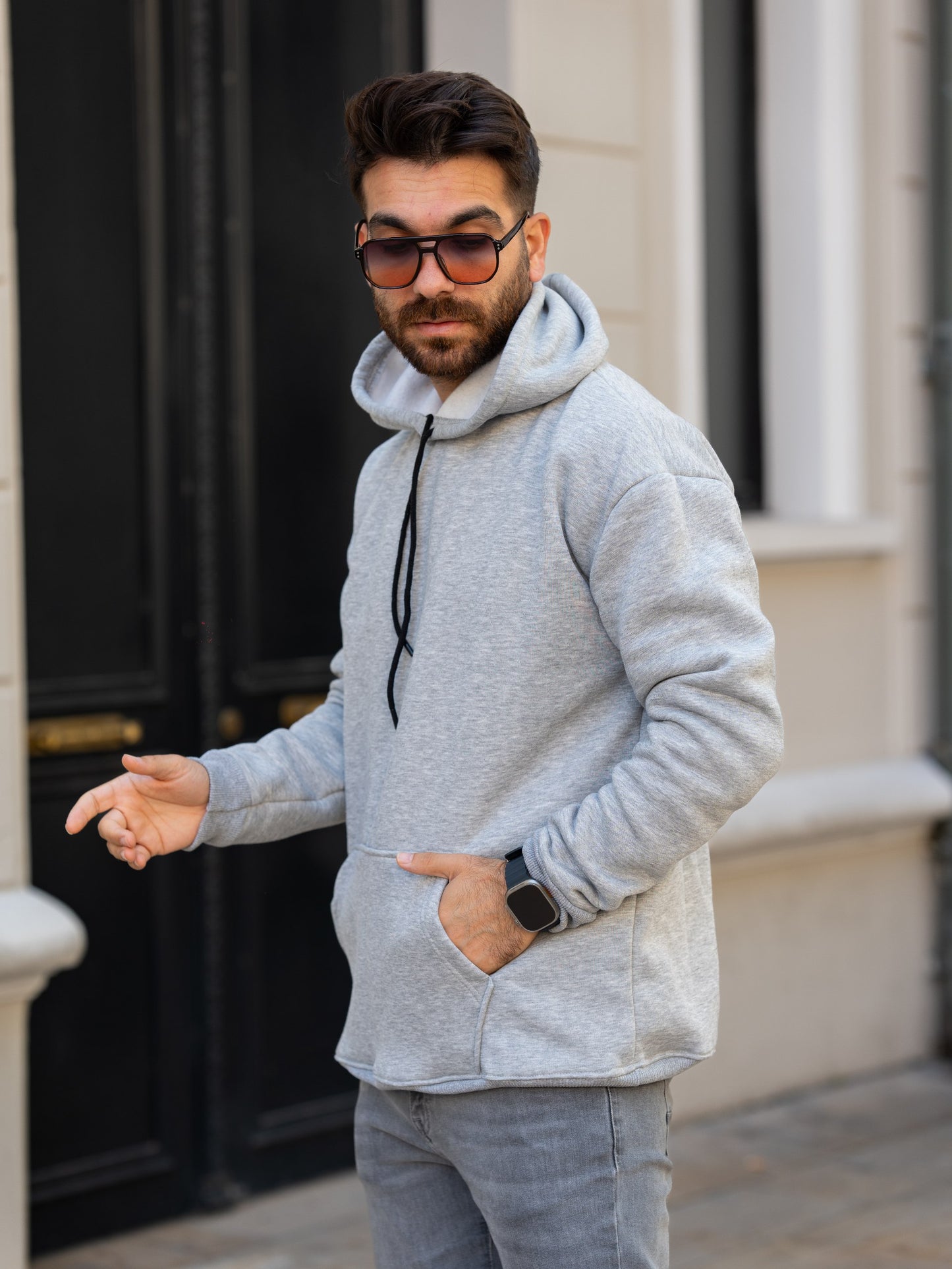 3 İplik Kapşonlu Sweatshirt