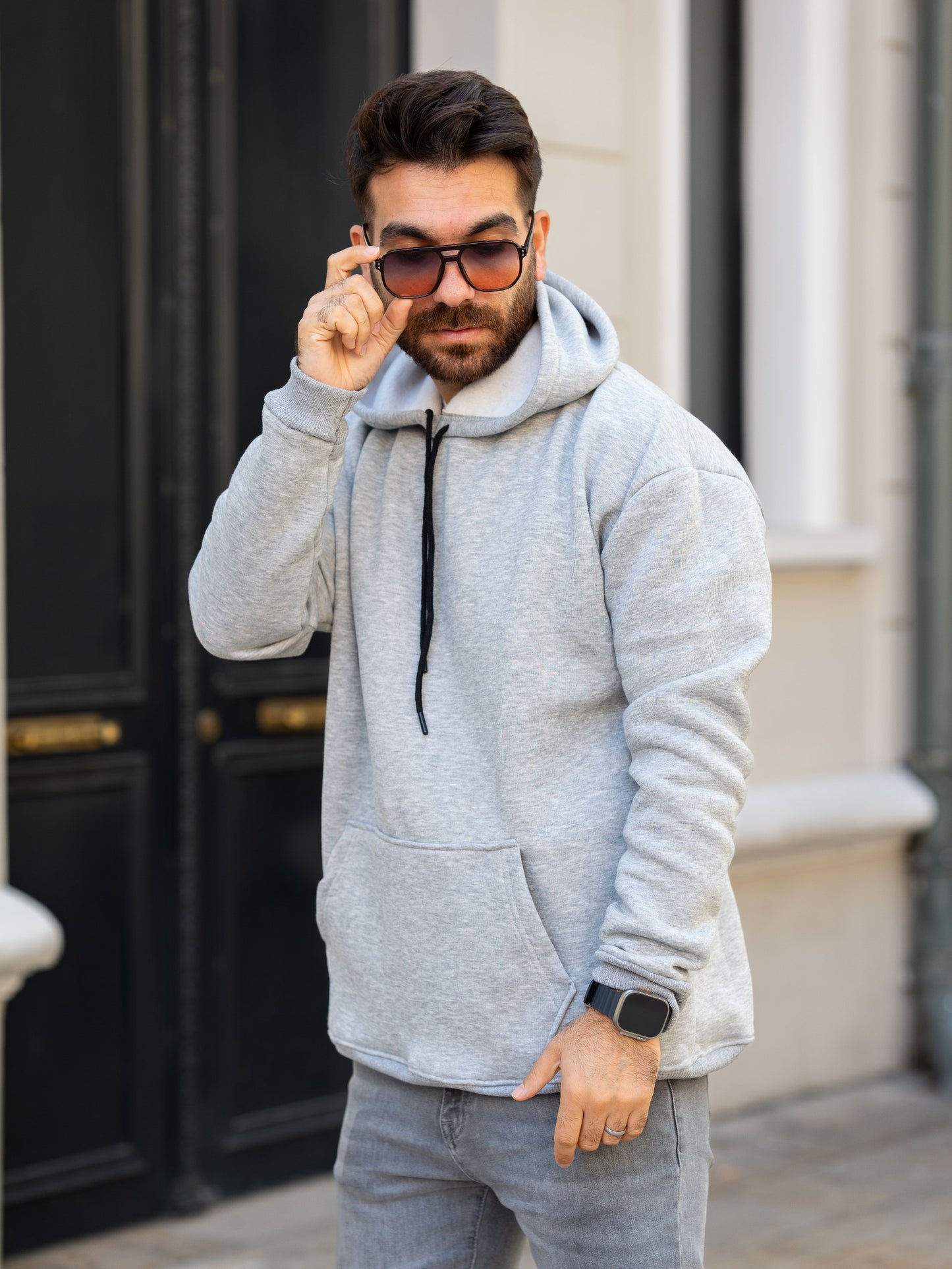 3 İplik Kapşonlu Sweatshirt