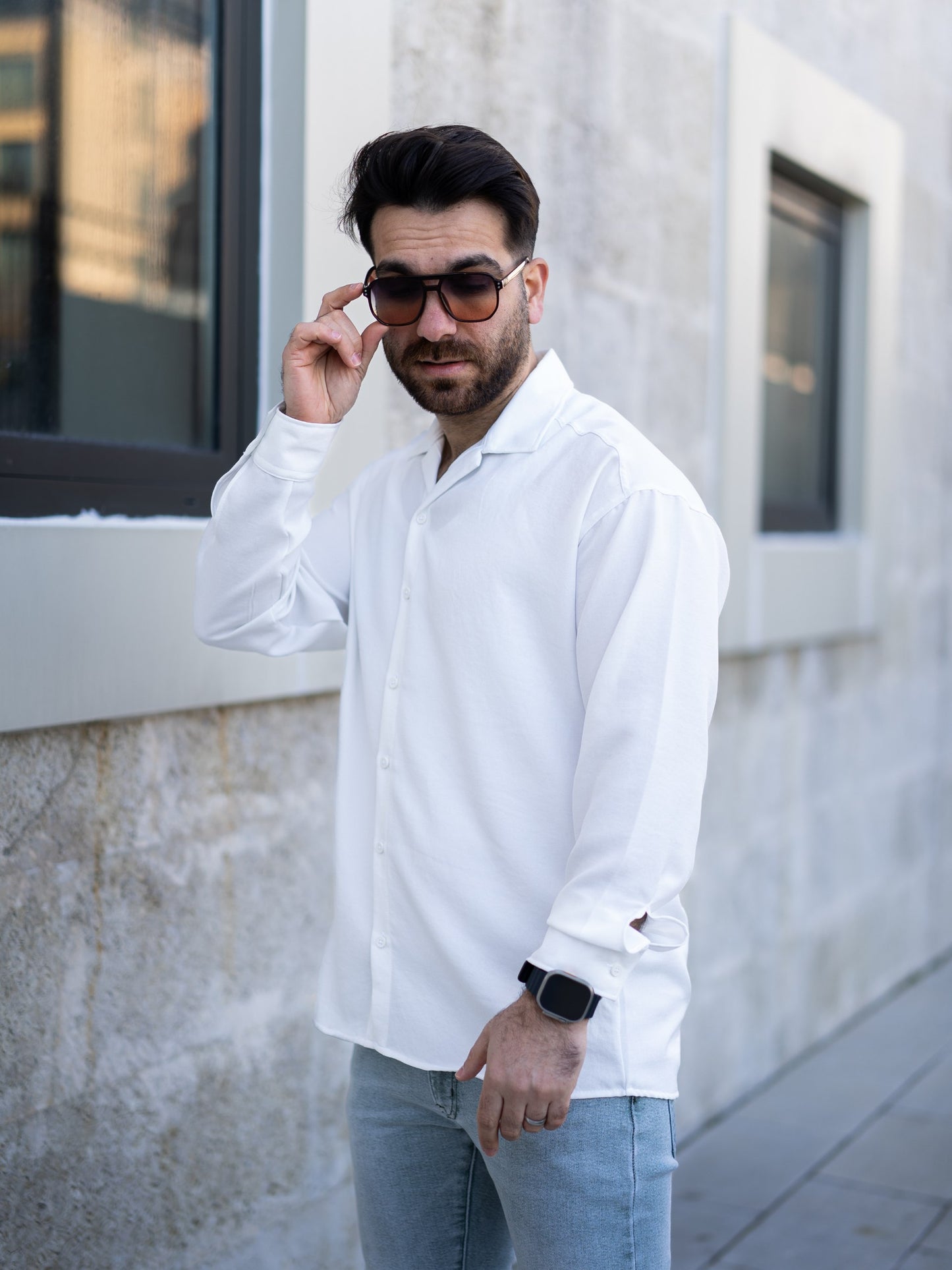 Oversize Keten Gömlek