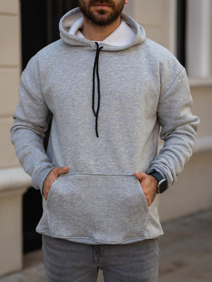 3 İplik Kapşonlu Sweatshirt