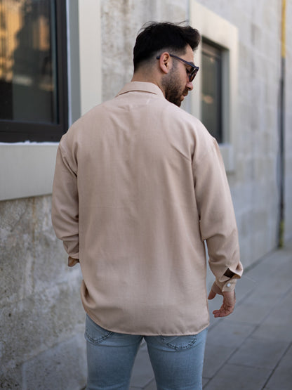 Oversize Keten Gömlek