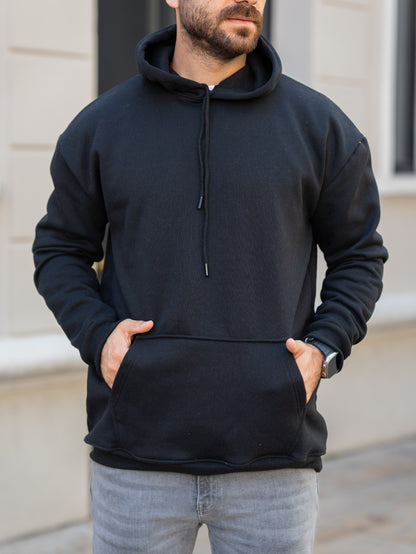 3 İplik Kapşonlu Sweatshirt